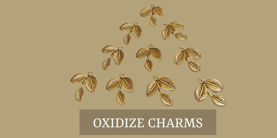 Nude Fairy Charms Right Facing Oxidized Brass (12) 