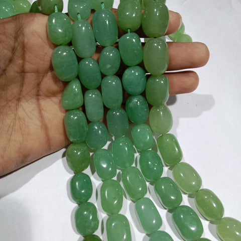 Sea Green Tumble stone beads 1 string unshape