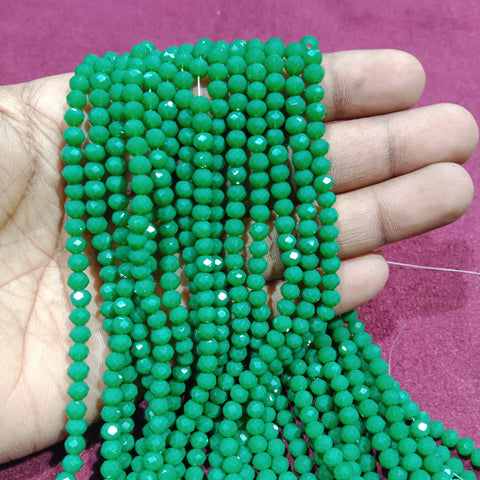 Emerald Green 4mm Crystal Beads 1200 Beads