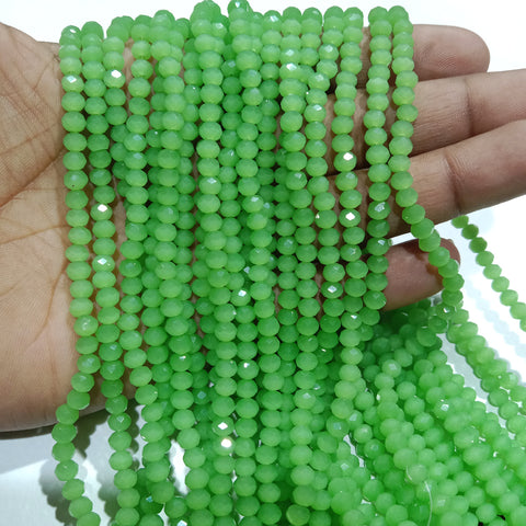 Mint 4mm Crystal Beads 1200 Beads