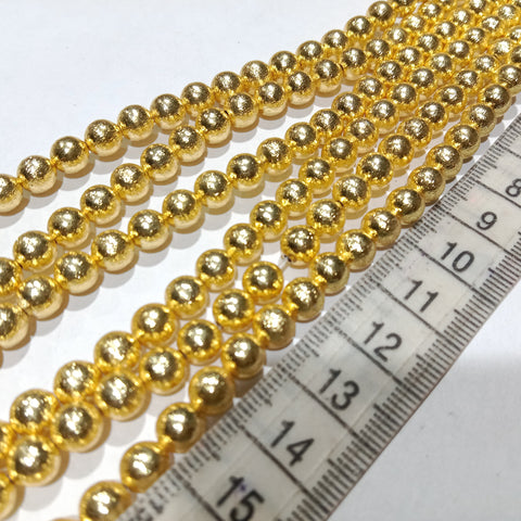 6mm Brass Gold Beads