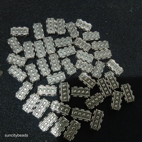 Silver Oxidize Metal 3 Hole Divide 60 Pcs
