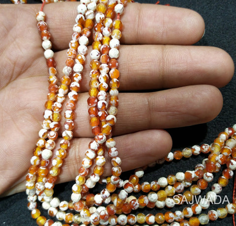 Agate Beads 4mm Brown Texture