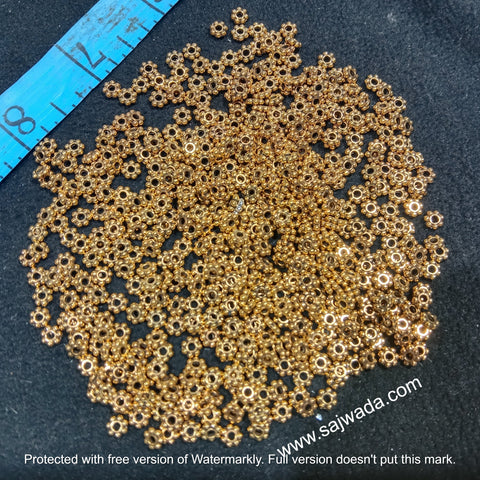 Golden Chakari  Oxidize Metal Beads 820 cs