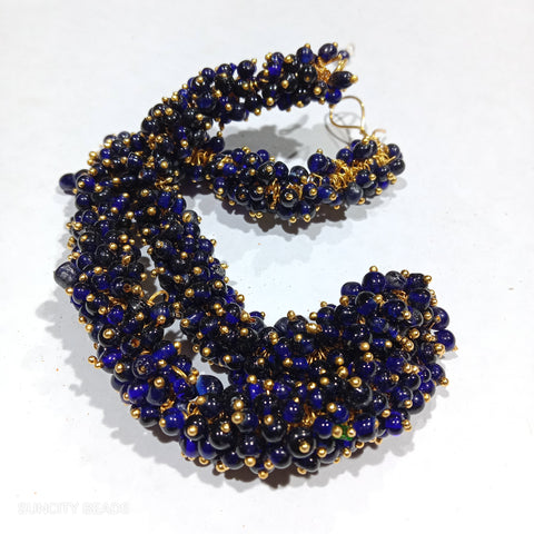 Transparent Dark Blue Loreal Hanging Beads 700 Beads