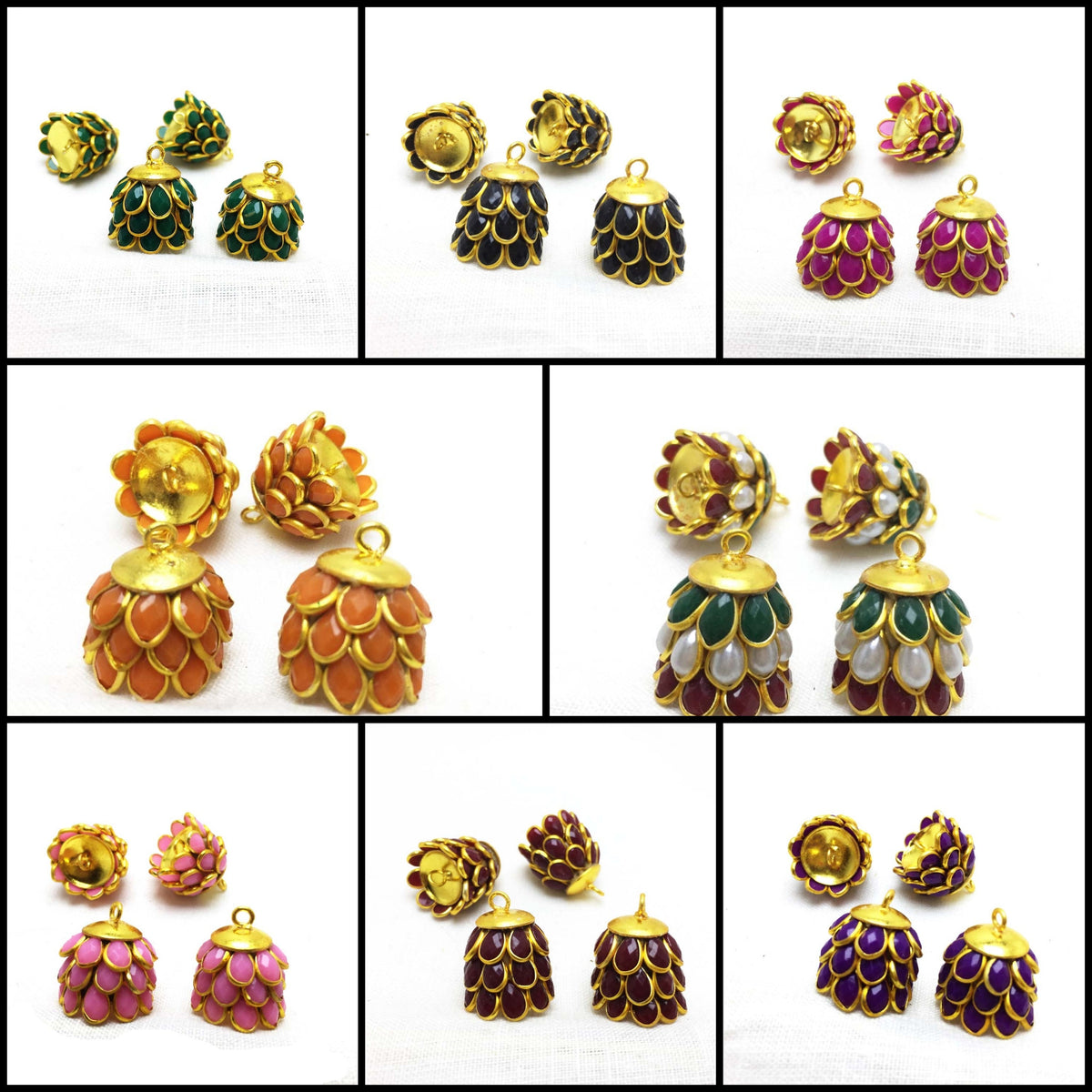 Metal jhumka sales base online