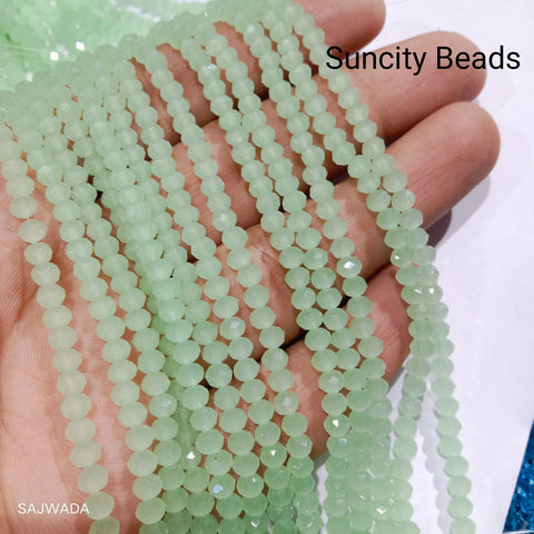 Opaque Mint Green 4mm High Quality Crystal Beads 1200pcs
