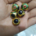 Meenakari Kundan Jadau Beads 4 Pcs