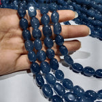 8mm Montana blue tumble stone beads 1 string unshape
