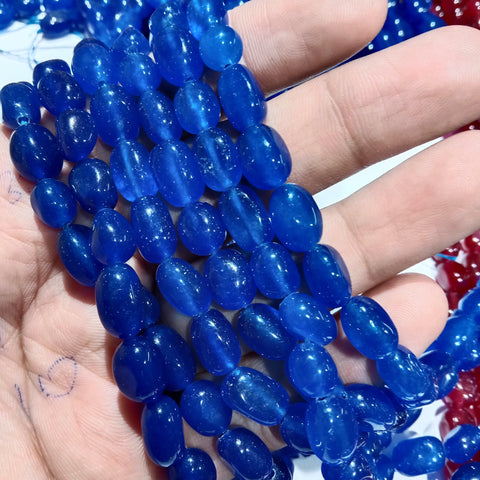 8mm blue tumble stone beads 1string unshape