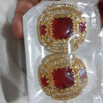 High Quality AD Kundan Broach 2 Piece