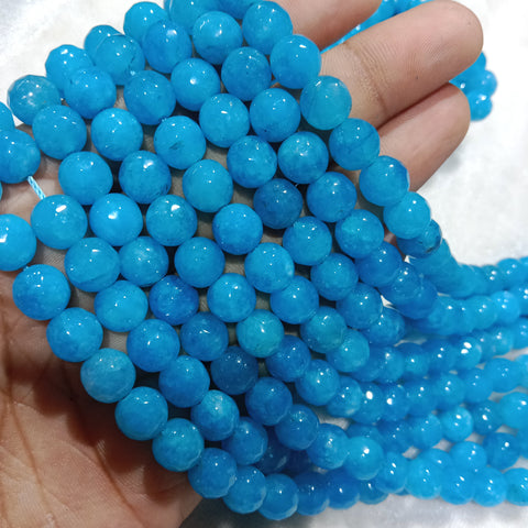 Agate Beads 8mm Sea Blue