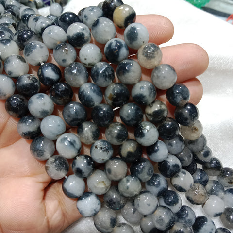 Agate Beads 8mm White Texture