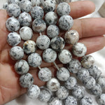 Light Grey 10mm Agate Beads 37pcs