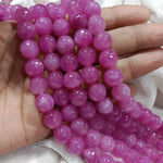 Shaded Purple 10mm Agate Beads 37pcs