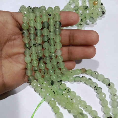 Light Green 6mm Agate beads 1 string