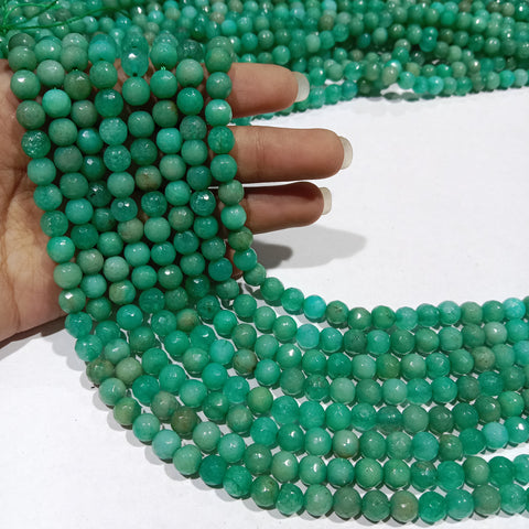 Sea Green 6mm Agate beads 1 string