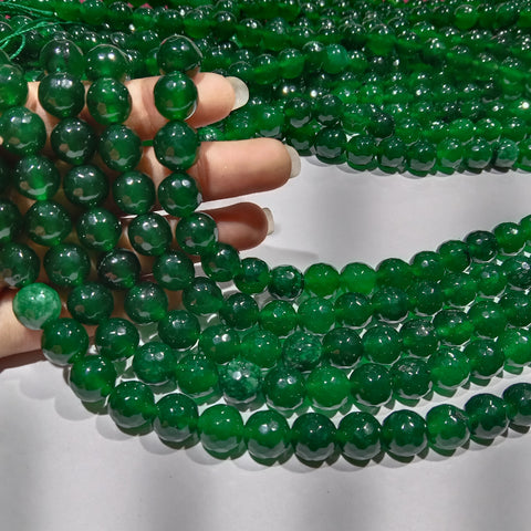 Onyx Green 10mm Agate beads 1 string