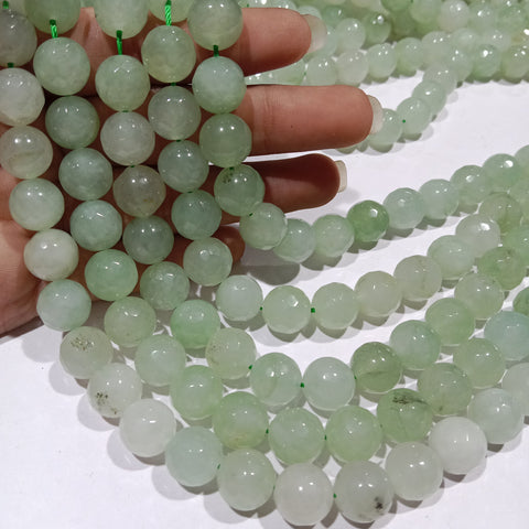 Green mint 10mm Agate beads 1 string