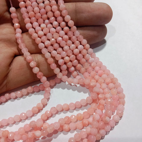 Light Shaded Pink 4mm Agate Beads 1 string