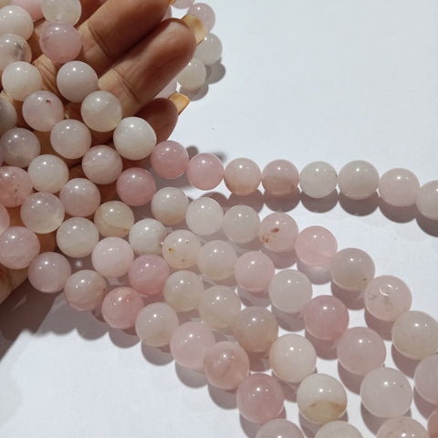 Shaded rose court's 10mm Plan Agate Beads 1 string