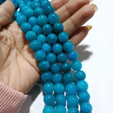 Perle agate bleue, fourniture créative, perle agate,pierre naturelle,agate  naturelle,perle pierre,perle facette,4mm,fil de 88 perles-G1087 -  Gingerlily-Exio à Breuillet