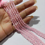Rose Cut Pink 4mm Monalisa Beads 1 String