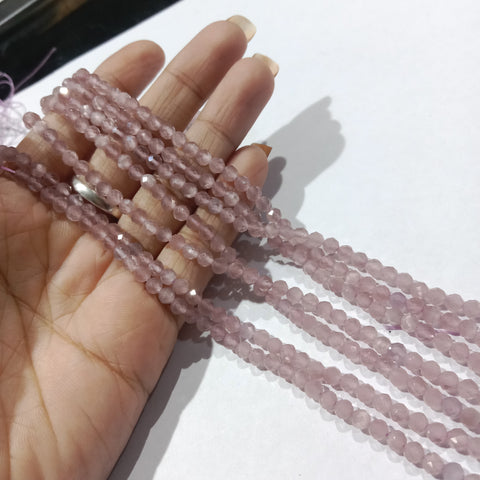 Onion Pink 4mm Monalisa Beads 1 String
