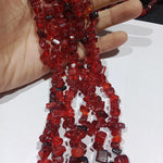 Spicy Red Fancy Uncut Stone Beads 1 String