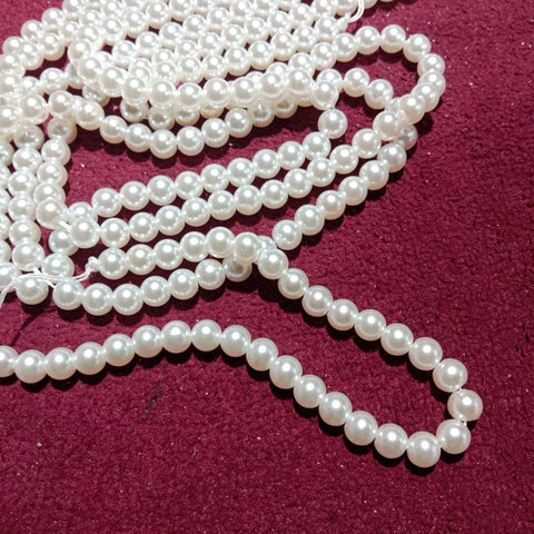 High Quality Triple Corted Glass Pearl 1 String