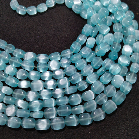 High Quality sky blue Color Monalisa Glass Beads 1 String