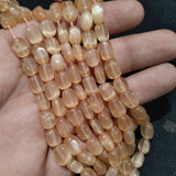 High Quality Orange Monalisa Glass Beads 1 String
