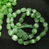 Green Uneven Tumble Beads 1 String