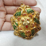 High Quality Greu Kundan Pendent  1 Pcs