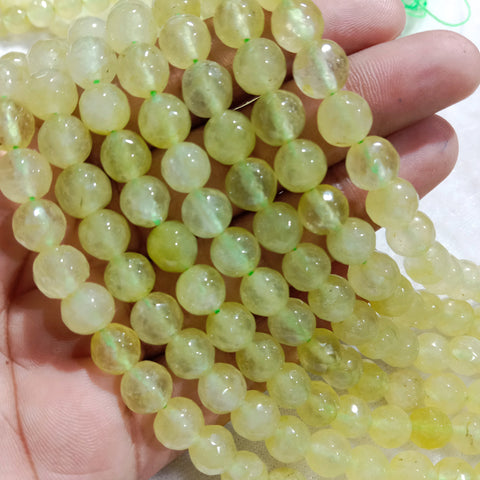 8mm Agate Beads  Parrot Transferent Green45pcs