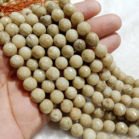 8mm Agate Beads Opeque Greenish Brown  45pcs