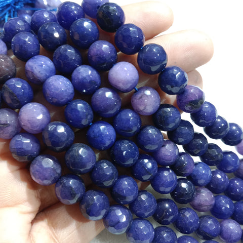 8mm Agate Beads Sheded Blue 45pcs