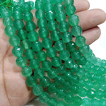 8mm Agate Beads  Transferent Green 45pcs