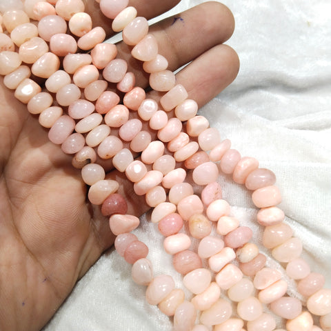 Uncut Tumble Stone Beads Peach colour 1 String
