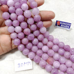 Sheded Purple 10mm Plan Agate Beads 1 string