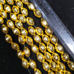 High Quality Brushed Brass Gold Beads 18 Pcs Approx