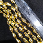 High Quality Brushed Brass Gold Beads 18 Pcs Approx