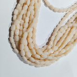 High Quality Flat Oval Opaque Crystal Beads 1 string