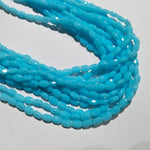 High Quality Flat Oval Opaque Crystal Beads 1 string