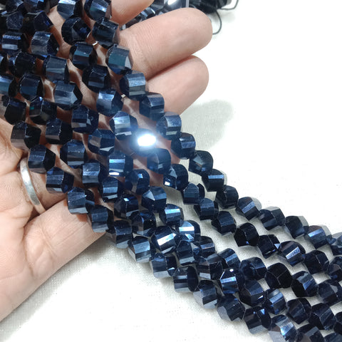 High Quality Mettalic Gray X Cut's Crystal Beads