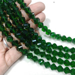 High Quality Chatani Green X Cut's Crystal Beads