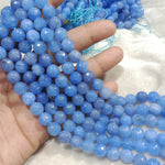 Agate Beads8mm aqua blue 45 pcs