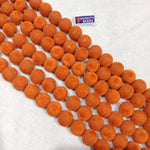 High Quality Orange Velvet Beads 22 Pcs Apporx