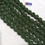 High Quality Olive Green Velvet Beads 22 Pcs Apporx