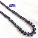 High Quality Graduation Purple Colour  Crystal Beads